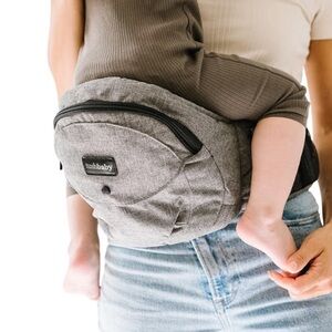 Tushbaby Hip Carrier for Babies and Toddlers (Grey)